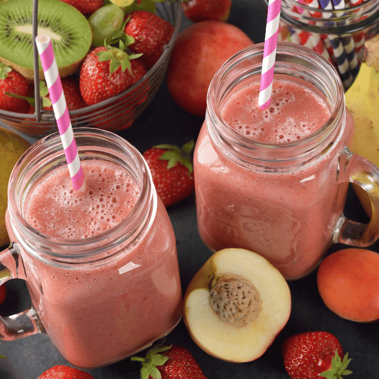 Receta batido de albaricoque y fresas